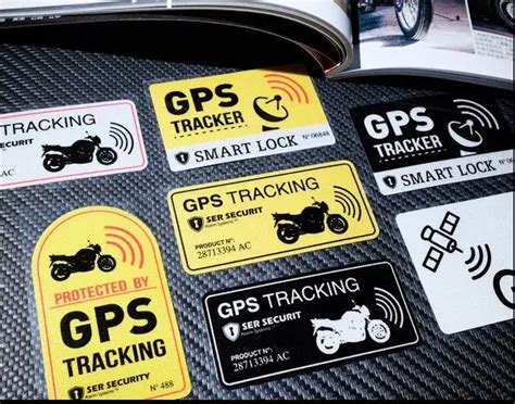 Warning Lable Gps Tracking Alarm System Sticker Anti Theft Reflective