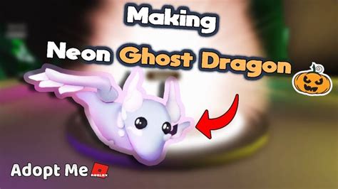 Making A Neon Ghost Dragon in Adopt Me | Halloween Update | Halloween update, Adoption, Neon