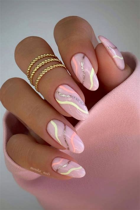 Glitter Almond Shaped Acrylic Nails At Brian Achenbach Blog