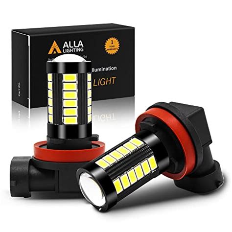 Alla Lighting Super Bright H H Led Fog Lights Bulbs Or Drl K