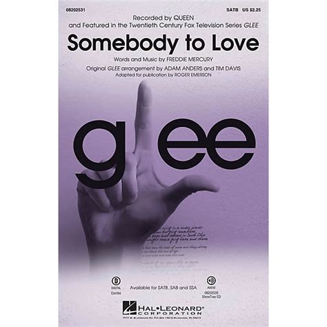 Hal Leonard Somebody to Love (from Glee) SATB by Queen arranged by ...