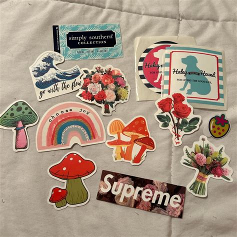 random sticker pack mushrooms depop
