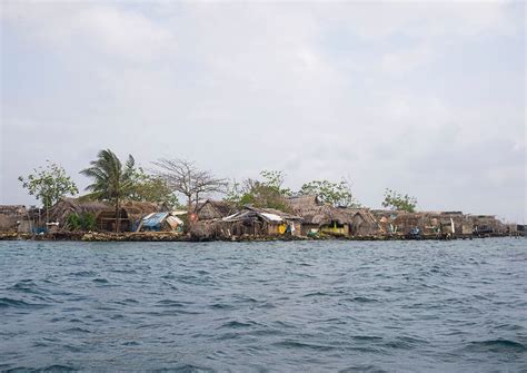 Panama San Blas Islands Mamitupu Kuna Tribe Typical Homes