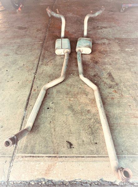 1970 1981 Camaro 2 12 Exhaust System From Stock Manifolds To Flowmaster Mufflers