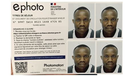 Comment faire ephoto pour titre de séjour permis de conduire visa ou