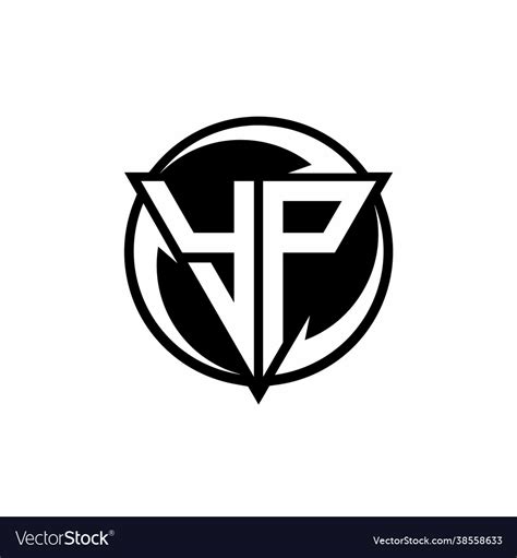 Yp Logo Monogram Design Template Royalty Free Vector Image