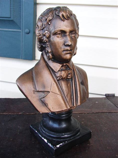 Sale Vintage Bronzed Plaster Composer Chopin Music Bust Statue Etsy