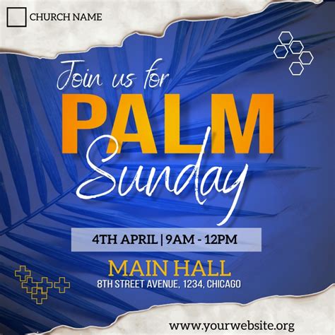 Copy Of Palm Sunday Service Flyer Postermywall