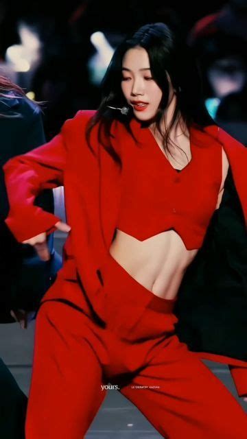 KAZUHA LE SSERAFIM 카즈하 on Instagram She had only a red suit and a