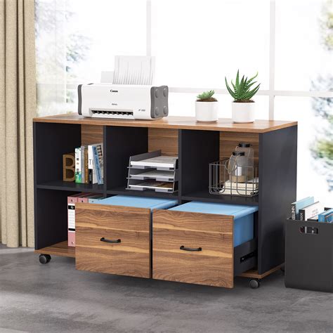 Tribesigns Inches Executive Desk And Lateral File Cabinet L