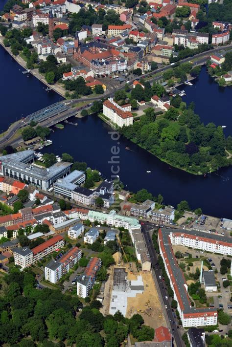 Luftaufnahme Berlin OT Köpenick Ufer der Dahme in Berlin Köpenick