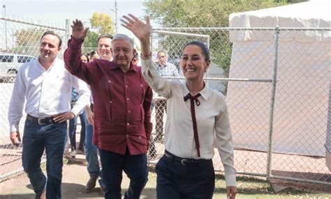 Claudia acompaña a AMLO en supervisión de Agua Saludable para la Laguna