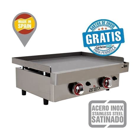 Plancha A Gas De 60 Cm Acero Laminado 6 Mm