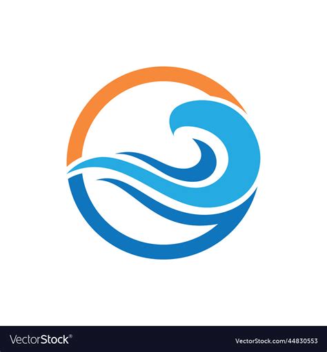 Water wave Royalty Free Vector Image - VectorStock