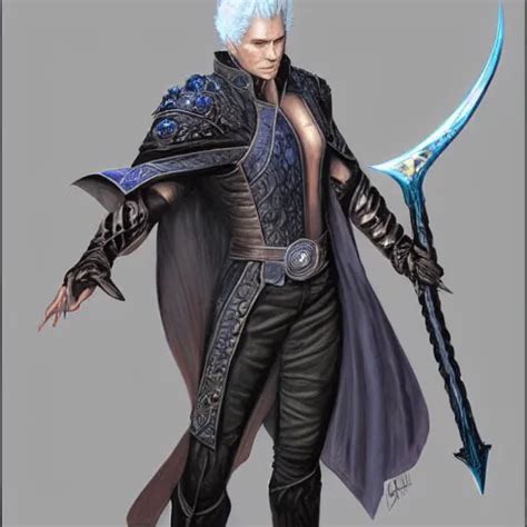 Vergil From Dmc As A Fantasy Dandd Character Portrait Stable Diffusion