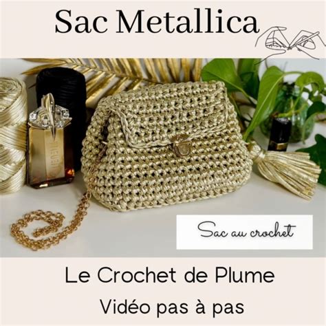 Sac trapilho metallica Crochet Facile Tutoriel vidéo pas à pas Lou