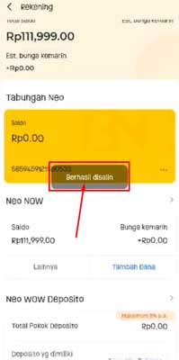 Cara Melihat Nomor Rekening Neo Bank Kode Transfer