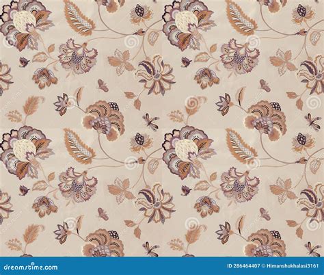 Seamless Traditional Indian Motif Pattern Stock Illustration