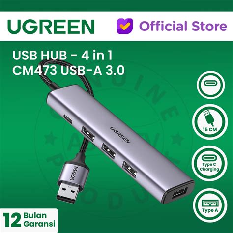 Ugreen 4in1 USB Hub Type C 4 Port USB A CM473 Shopee Malaysia