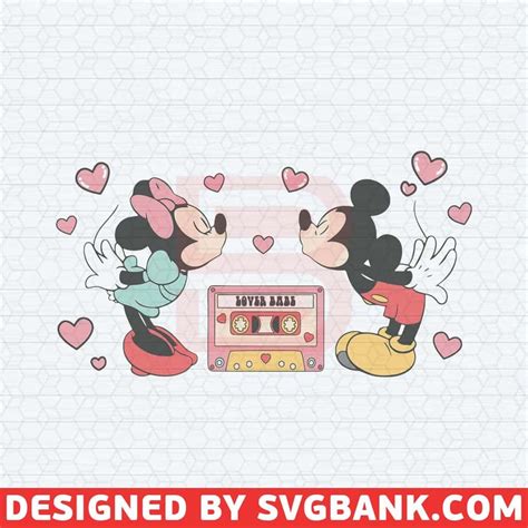 Love Babe Cassette Minnie Mickey SVG