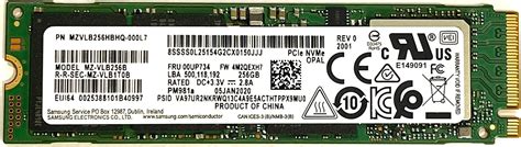 OEM Samsung PM981 256 GB M 2 PCIe NVME Solid State Drive SSD OEM 80 Mm