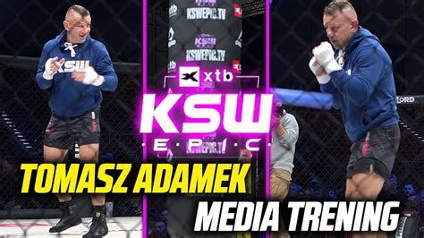 KSW Epic Szybki Tomasz ADAMEK przed walką z MAMEDEM MEDIA TRENING