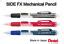 Pentel SIDE FX Mechanical Pencil Side Button 0 5mm Japan Eraser PD255