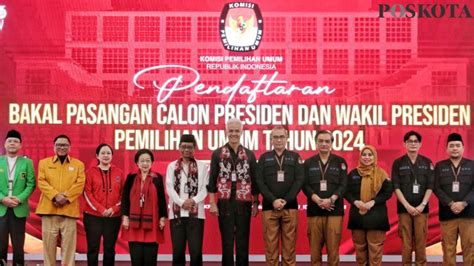 Ganjar Mahfud Resmi Daftar Capres Cawapres Ke KPU Poskota Co Id