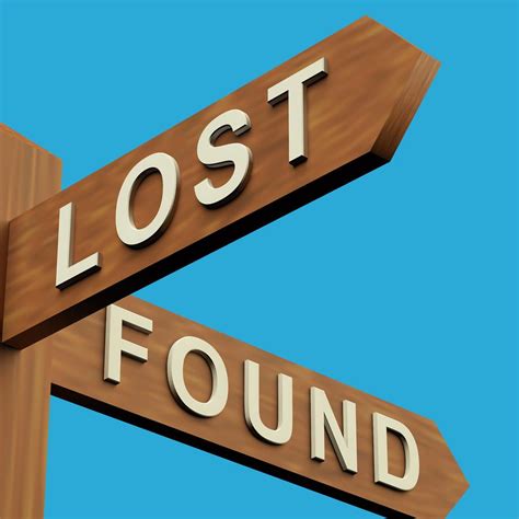 Sign Lost And Found Clipart