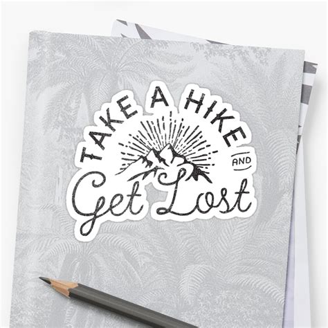 Take A Hike Stickers By Cabinsupplyco Redbubble