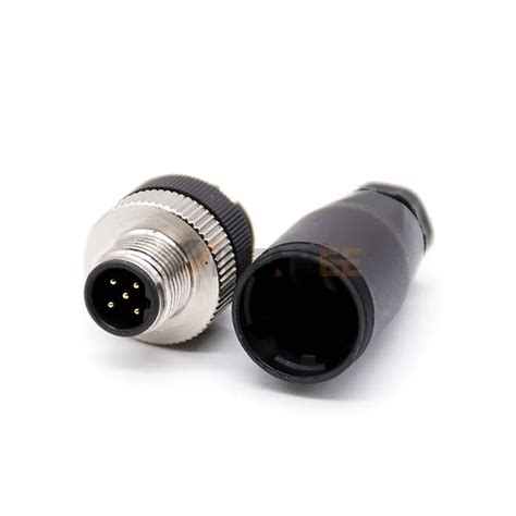 M12 B Coded 4 Pin Male Field Wireable Connector MetabeeAI