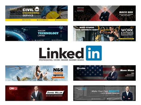 A Professional And Eye Catching Linkedin Cover Banner Header Upwork