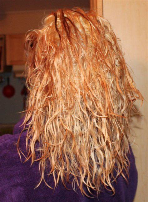 This Is What It Looked Like After I Rinsed Out The Bleach Lighter But Still Very Orange