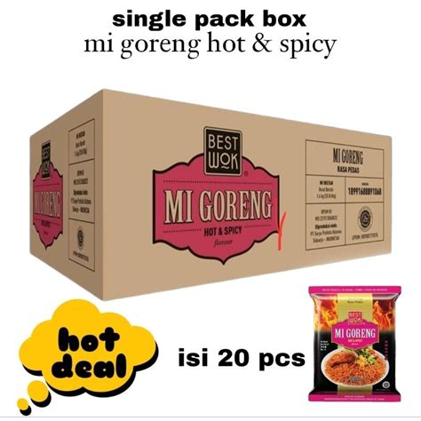 Jual Best Wok Mi Goreng Rasa Hot Spicy 1 Dus Isi 20pcs Shopee Indonesia