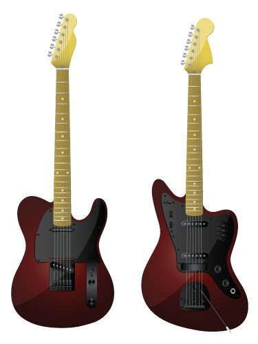 Guitars Royalty Free Vector Image Vectorstock