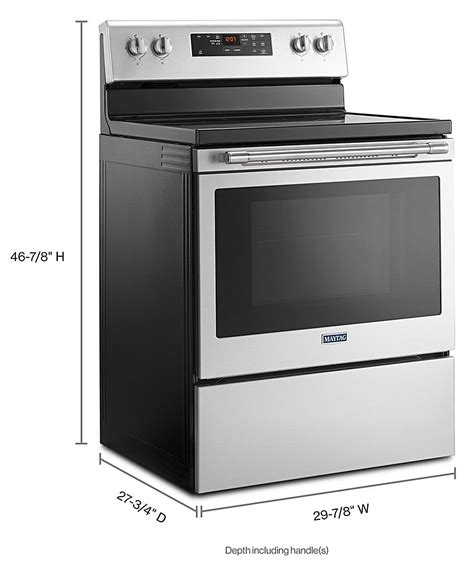 Best Buy Maytag 53 Cu Ft Self Cleaning Freestanding Fingerprint Resistant Electric Range