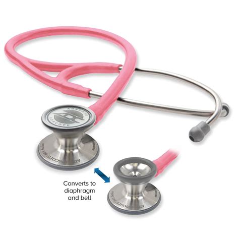 Adscope 601 Convertible Cardiology Stethoscope Metallic Pink