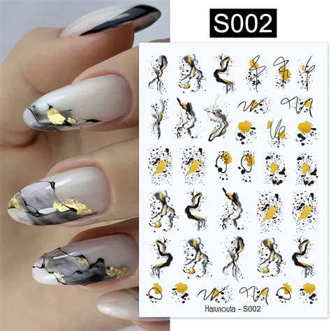 Nail Art décoration S017 autocollant 3D pour ongles motif Floral