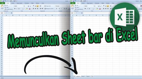 Cara Memunculkan Sheet Tabs Yang Hilang Di Excel YouTube