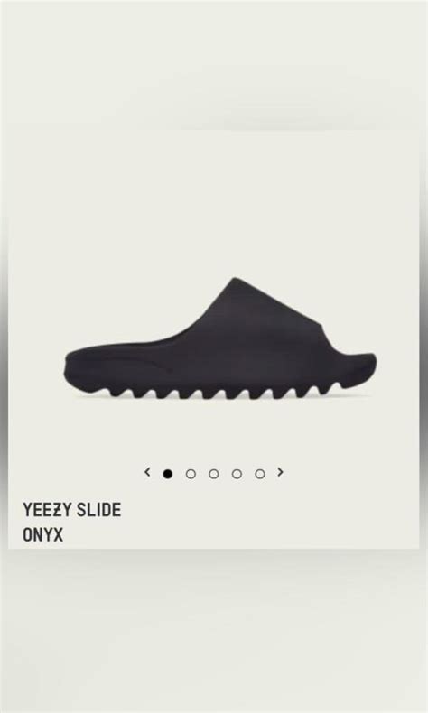 Yeezy Slide Uk 4 Onyx Mens Fashion Footwear Flipflops And Slides On Carousell