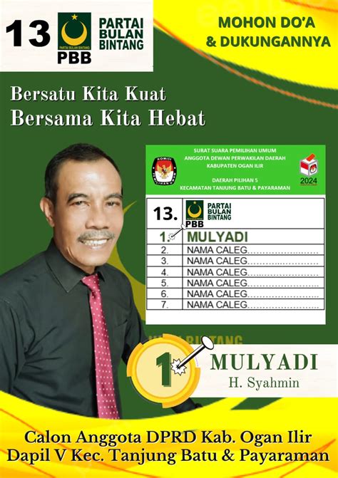 Maju Sebagai Caleg Dari Partai Pbb Mulayadi Siap Serap Aspirasi