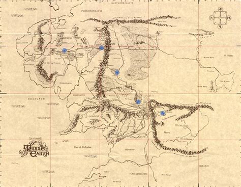 Frodos Journey Map