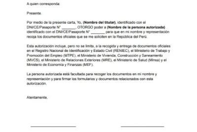 Carta Poder Para Recoger Documentos Modelos