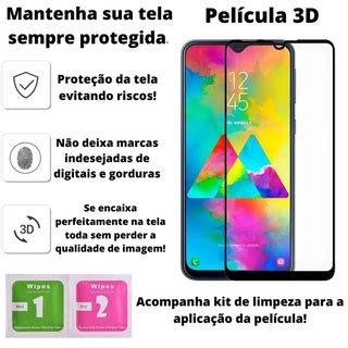 Pel Cula De Vidro D Celular Temperado Antishock Samsung Galaxy M A