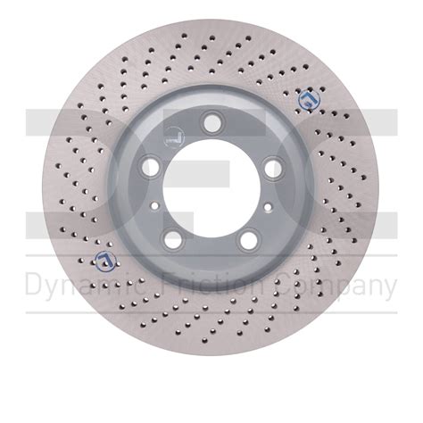 Front Left Dynamic Friction Company Hi Carbon Alloy Brake Rotor