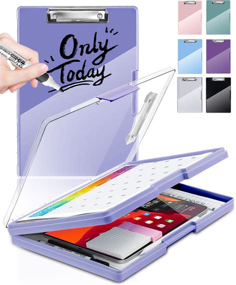 Amazon Clearview Clipboard With 2 Storage Dry Erase 8 5x11 Heavy