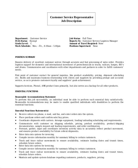 Free 7 Sample Customer Service Representative Resume Templates In Pdf