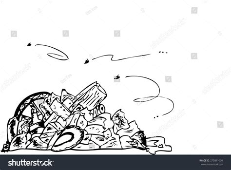 Hand Draw Sketch Trash Stock Vector 273931004 Shutterstock