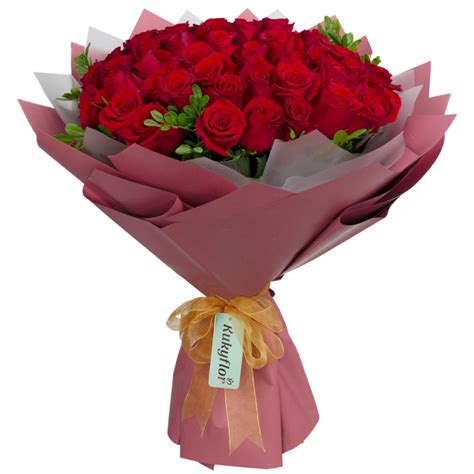 Bouquet Of 50 Roses Designed To Continue Captivating The Heart Of That