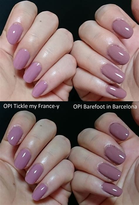 Left Hand Opi Tickle My France Y Nl F Coats Right Hand Opi